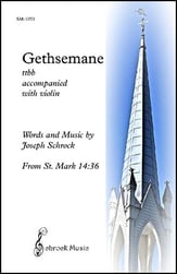 Gethsemane TTBB choral sheet music cover